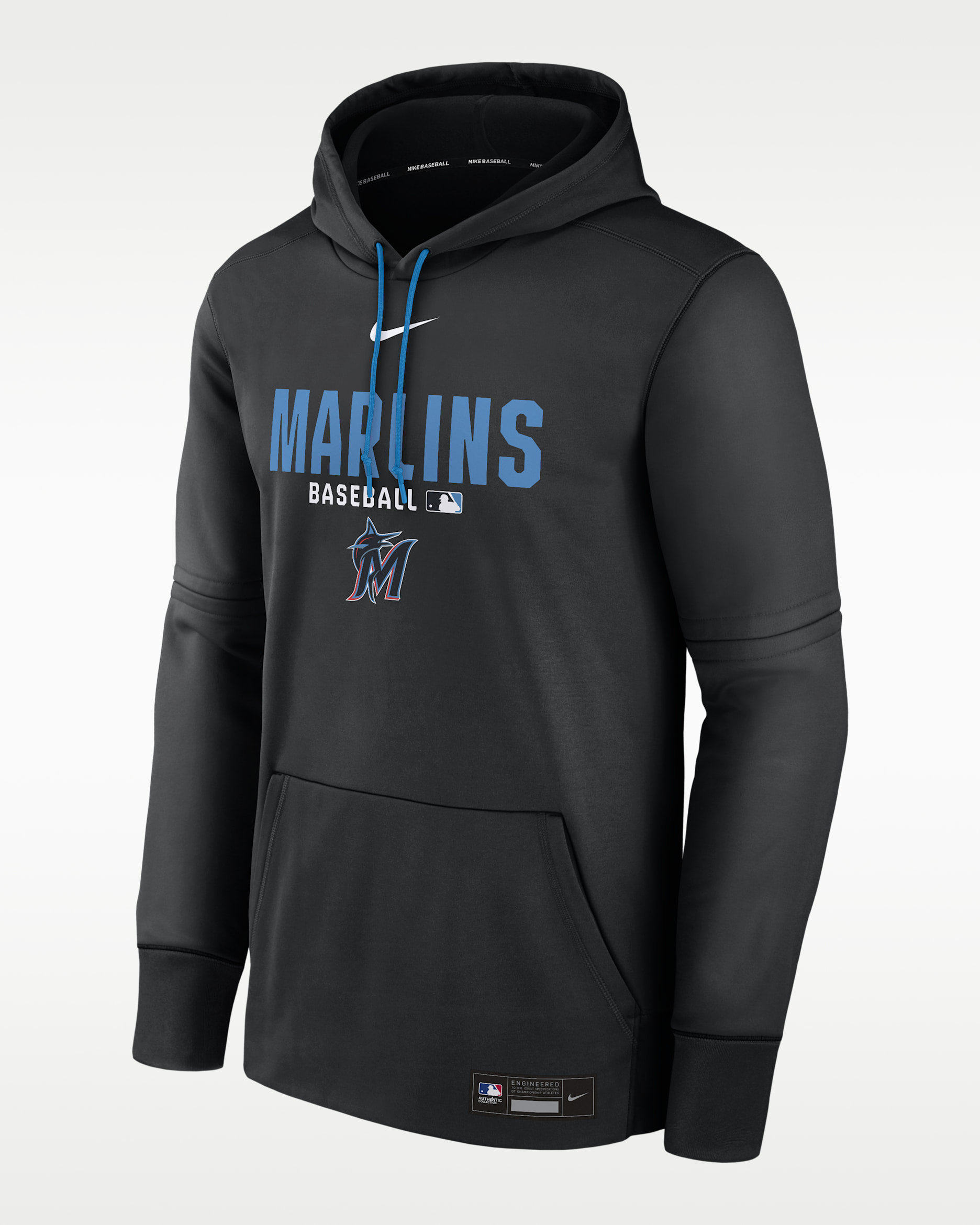 Miami Marlins Authentic Collection Men's Nike Therma MLB Pullover